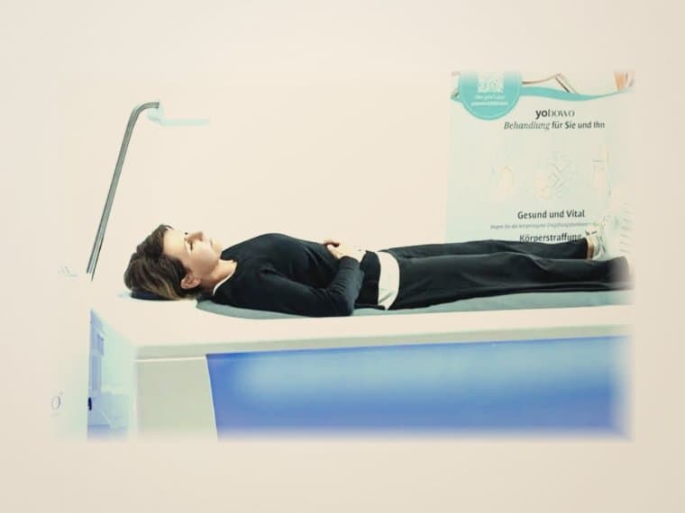 Yobowo Wave Unterwassermassage in Anwendung
